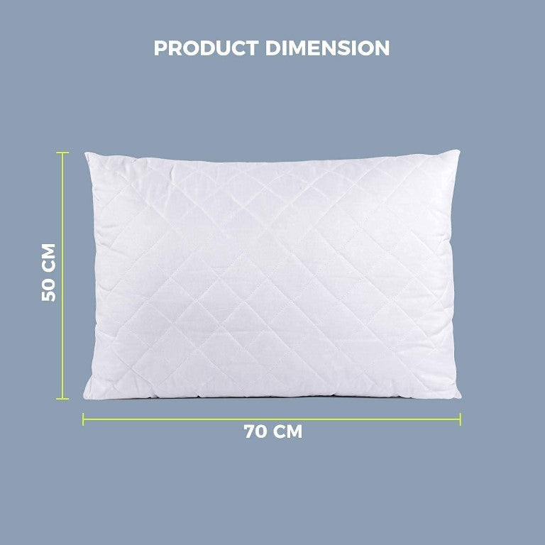 Vintage Quilted Pillow - Hotel Quality Soft Hollow Siliconized Fiber - Soft Bed Pillow - 50x70 cm