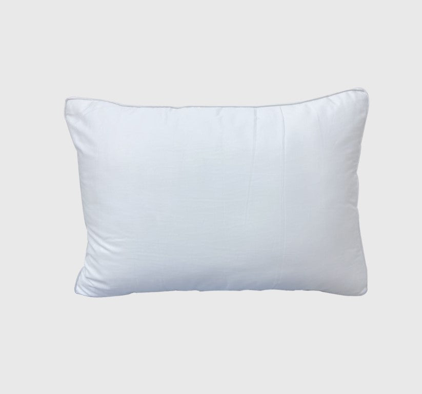 Englance Feather Touch Gusset Pillow - 100% Cotton 300 TC Piped Edge Microfiber Filling