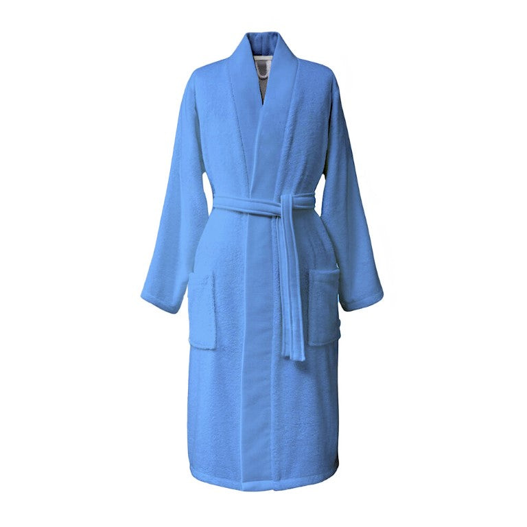 Elegant Hotel-Grade Bathrobe in Dark Blue: Ultra-Plush, Soft, & Highly Absorbent 100% Cotton - 1250 GSM Luxurious Comfort