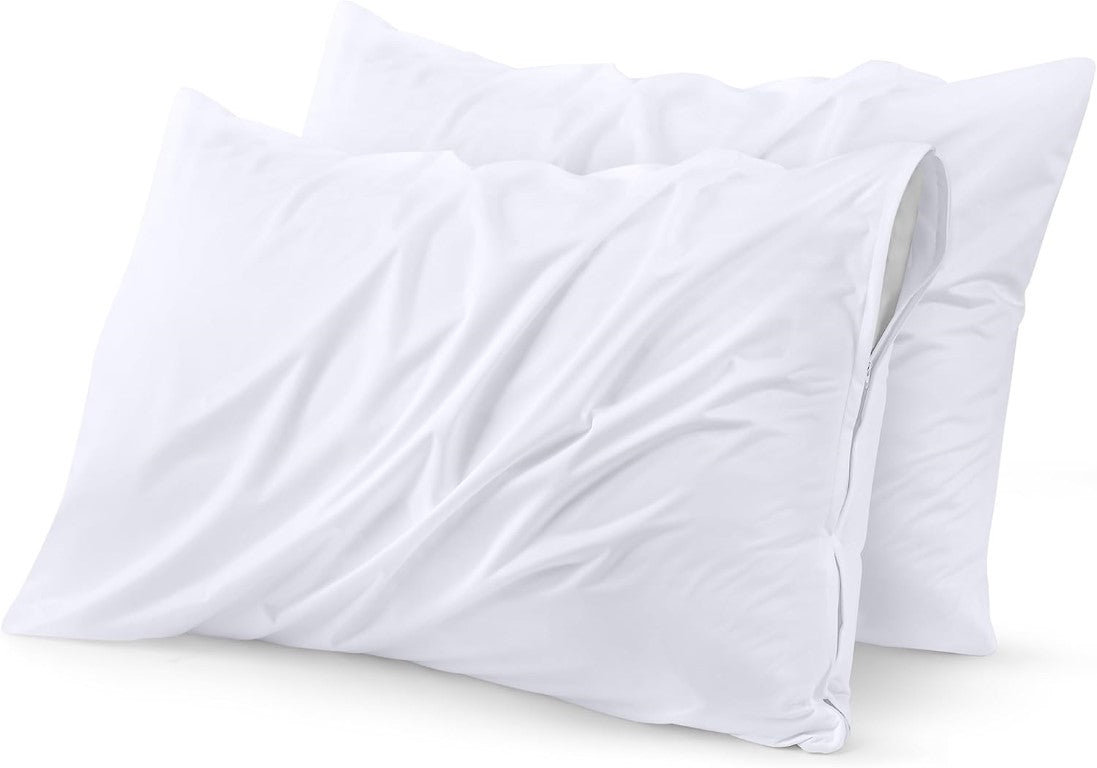 Pillow Protector - 100% Waterproof Terry Laminated with Zipper (Pigment)