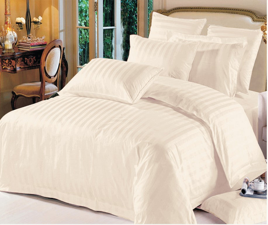 Plain Stripe Duvet Cover Set in Various Colors -  220x240 cm