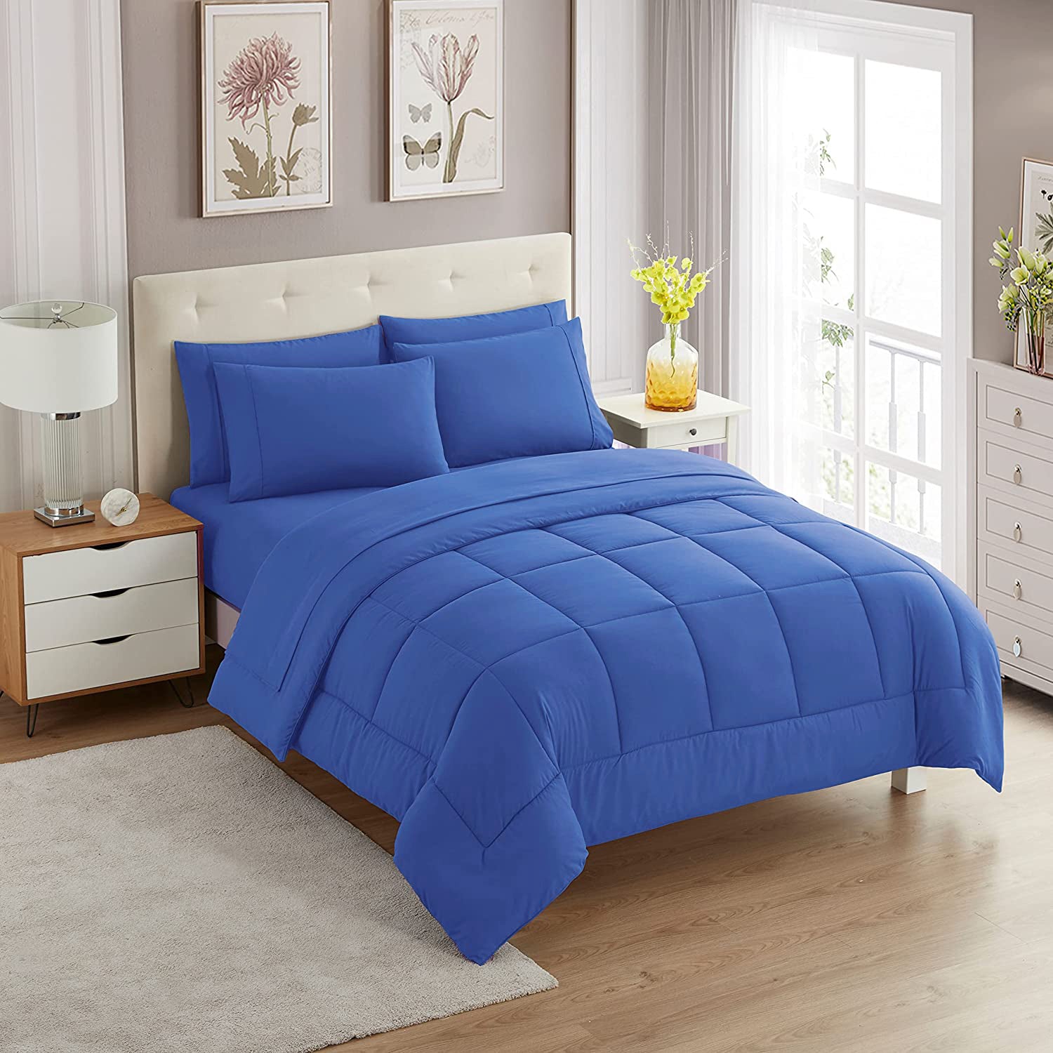 90 GSM dyed plain Rosely comforter set