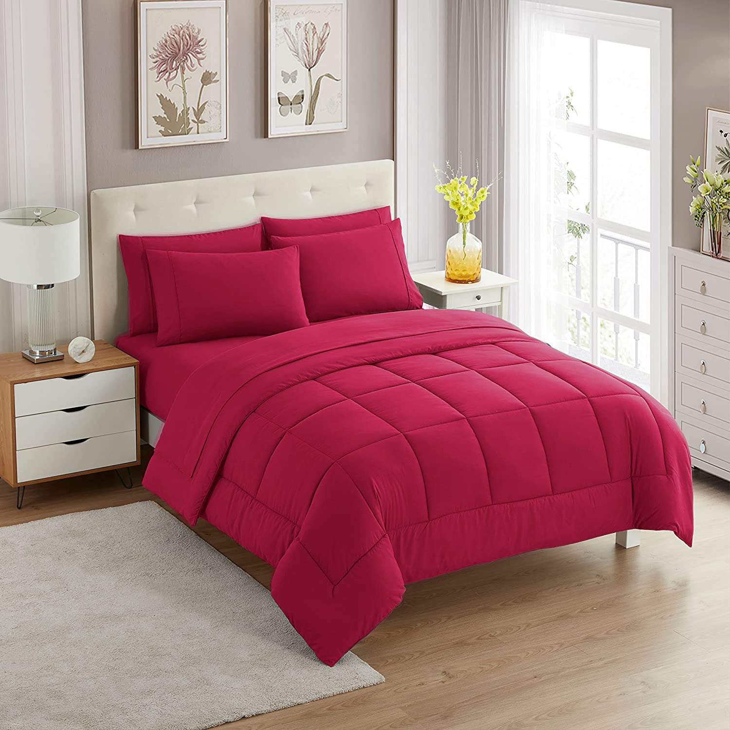 90 GSM dyed plain Rosely comforter set